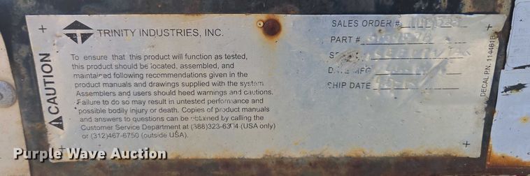 image for item DE2218 2013 Energy Absorption Systems crash attenuator trailer