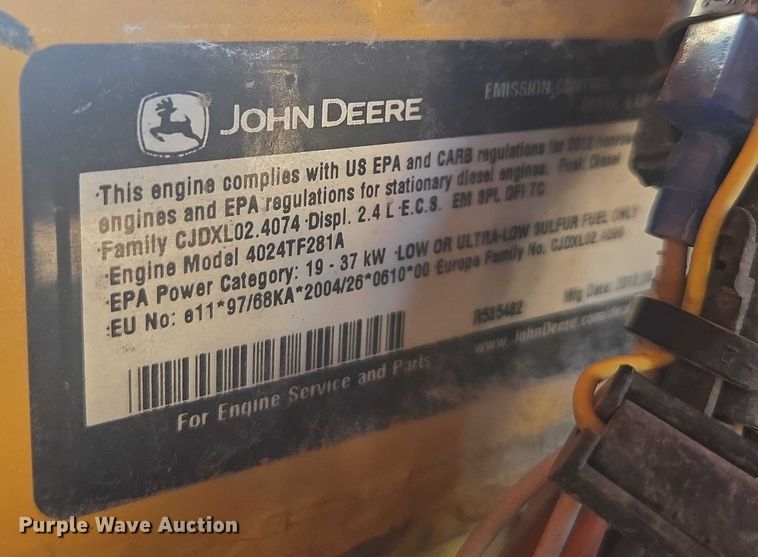 image for item DE2225 2012 Sullivan Palatek D0185PJD air compressor