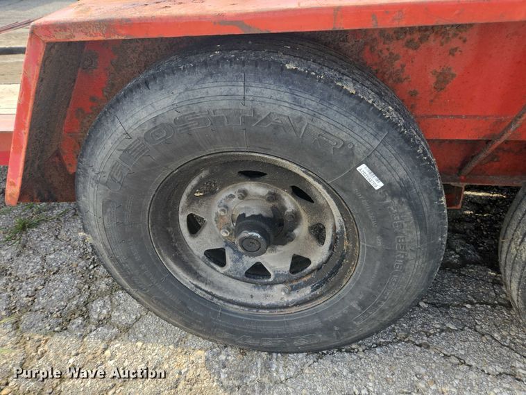 image for item DE2233 2002 Fannin tilt deck equipment trailer