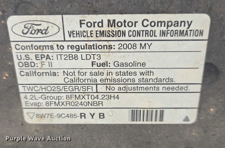 image for item DE2235 2008 Ford F150 pickup truck