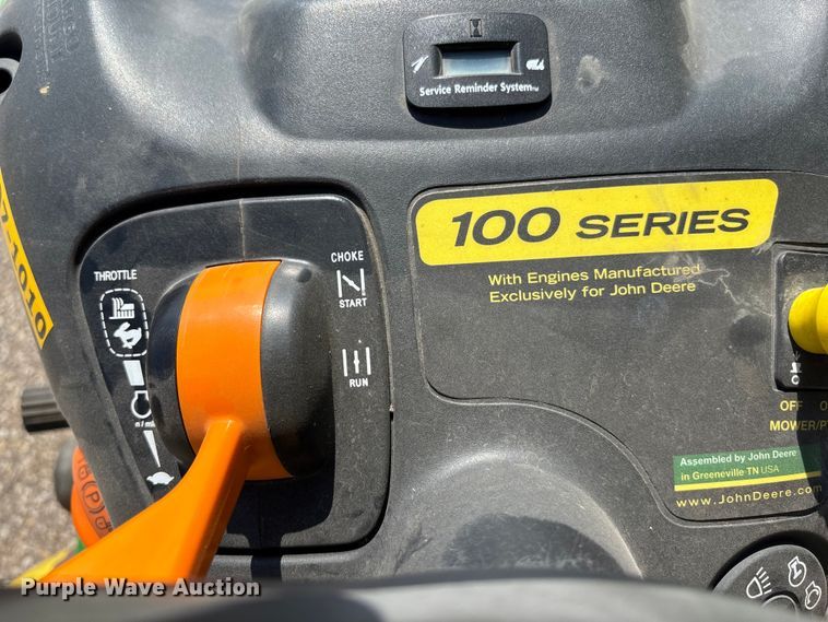 image for item DE2249 2010 John Deere LA145 lawn mower