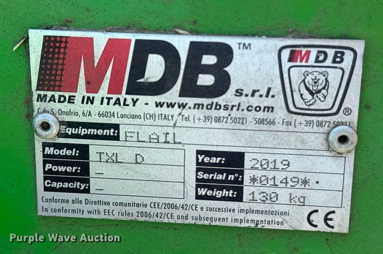 image for item DE2250 2019 MDB Green Climber LV300 remote controlled slope flail mower