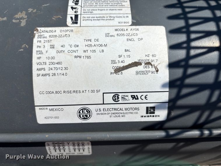 image for item DE2251 Speedaire WW-296 air compressor