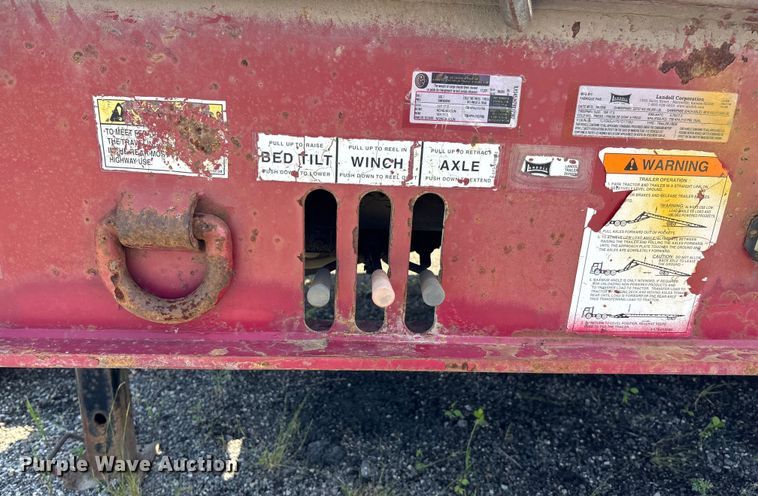 image for item DE2253 2009 Landoll tilt deck equipment trailer