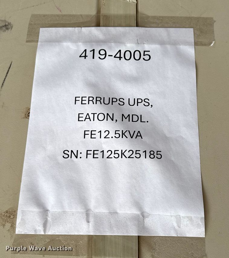 image for item DY8138 Eaton FE12.5KVA UPS