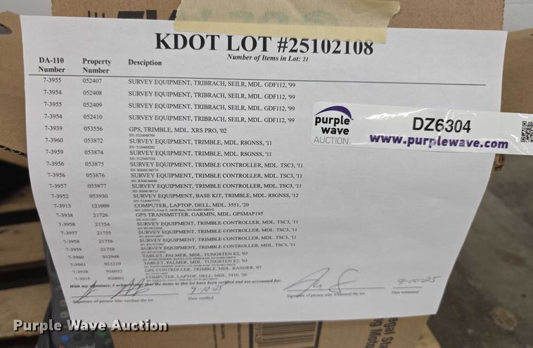 image for item DZ6304 Survey equipment