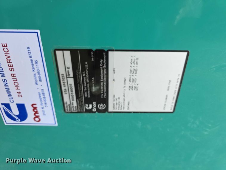 image for item DZ6324 Onan CSG-649I-6005-A generator