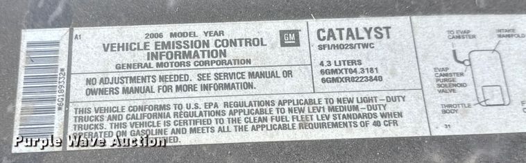 image for item EM8101 2006 Chevrolet Silverado 1500 pickup truck