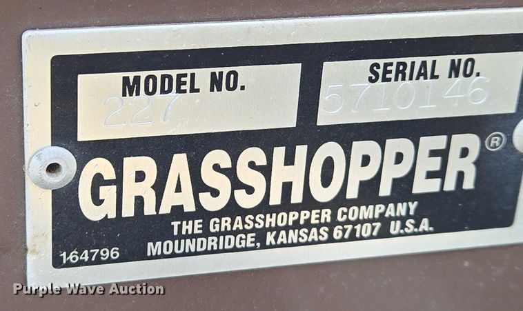 image for item EM8116 2007 Grasshopper 227 ZTR lawn mower