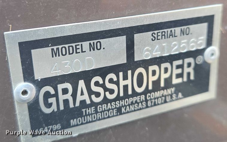 image for item EM8117 2014 Grasshopper 430D ZTR lawn mower