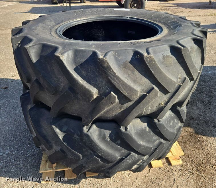 image for item EM8128 (2) Mitas AC85 420/85R28 tires