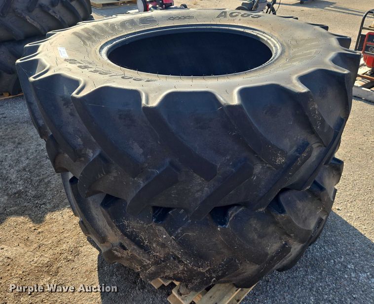 image for item EM8128 (2) Mitas AC85 420/85R28 tires