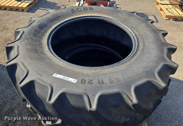 image for item EM8128 (2) Mitas AC85 420/85R28 tires