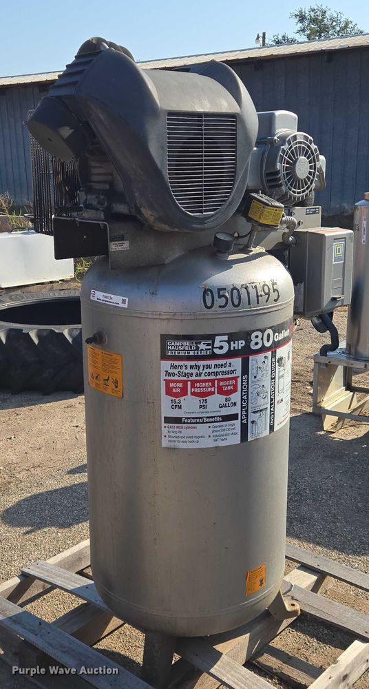image for item EM8134 1995 Campbell Hausfeld air compressor