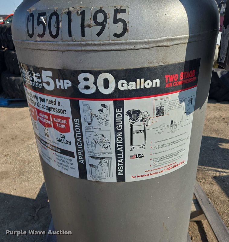 image for item EM8134 1995 Campbell Hausfeld air compressor