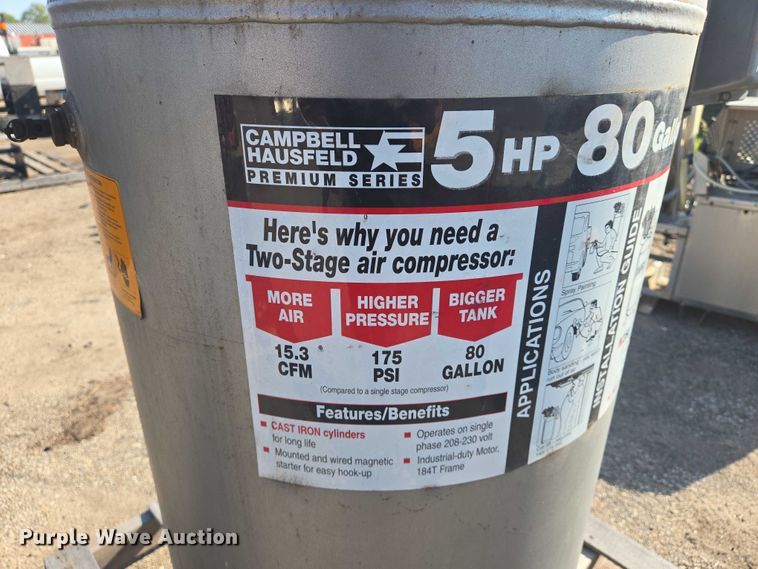 image for item EM8134 1995 Campbell Hausfeld air compressor