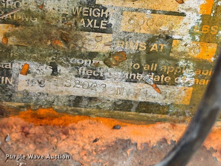 image for item EM8137 2003 Fastline tilt deck equipment trailer