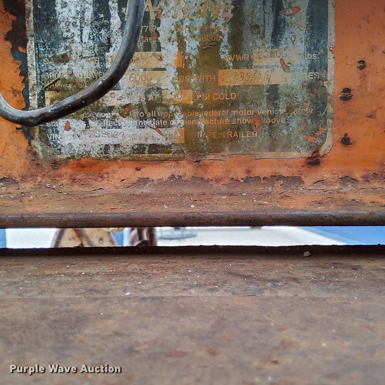 image for item EM8137 2003 Fastline tilt deck equipment trailer