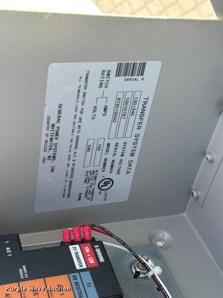 image for item EN8712 Generac G0062450 generator