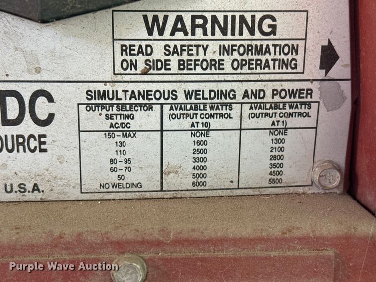 image for item EP0608 Lincoln Weldanpower AC/DC welder/generator