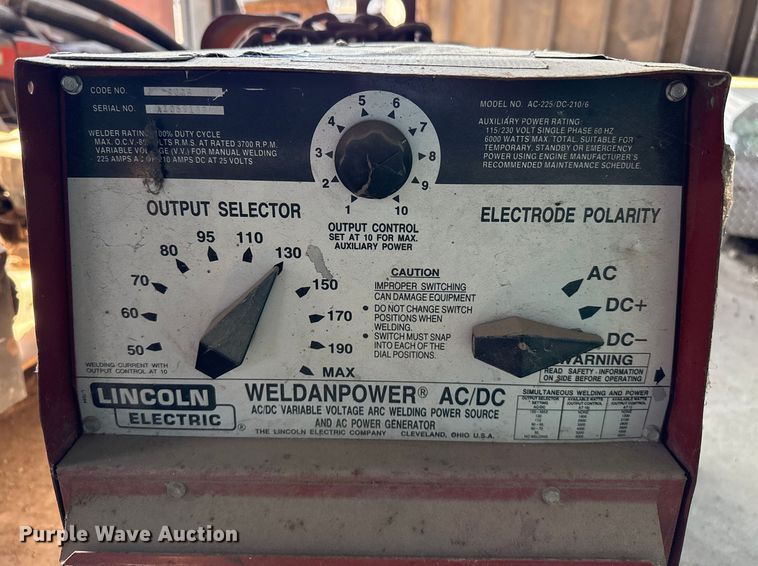 image for item EP0608 Lincoln Weldanpower AC/DC welder/generator
