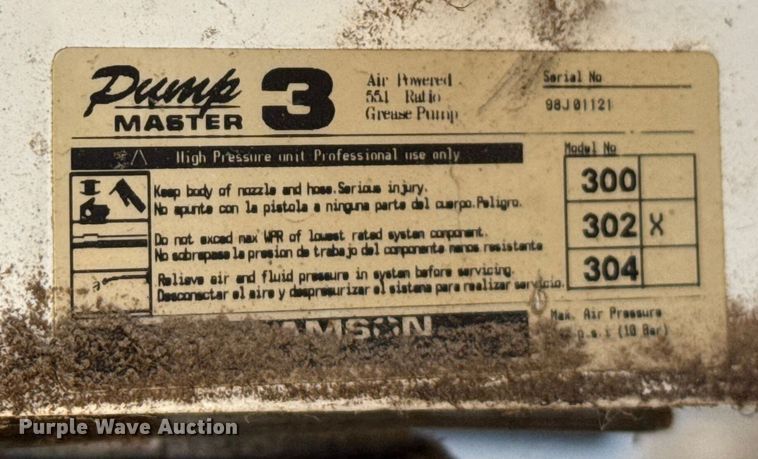 image for item EP0651 Samson 302X pneumatic greaser