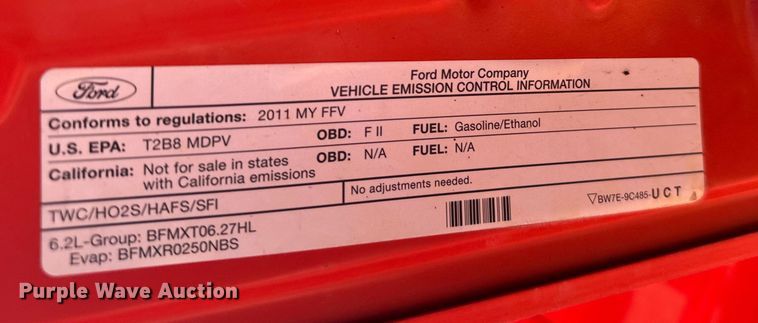 image for item ER2424 2011 Ford F250 Super Duty utility bed pickup truck