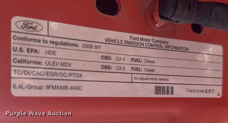 image for item ER2426 2009 Ford F250 Super Duty utility bed pickup truck