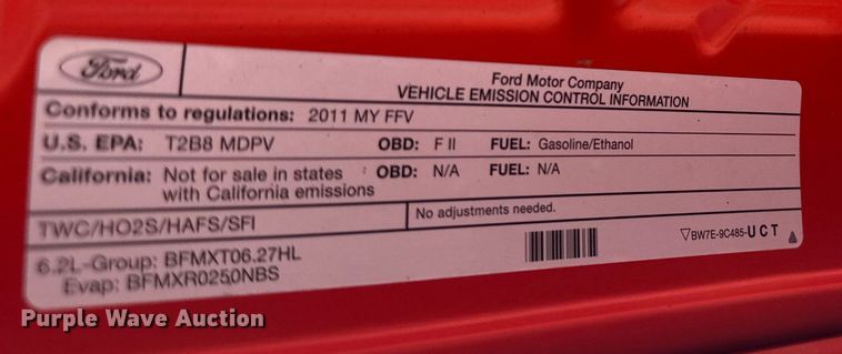 image for item ER2429 2011 Ford F250 Super Duty Crew Cab utility bed pickup truck