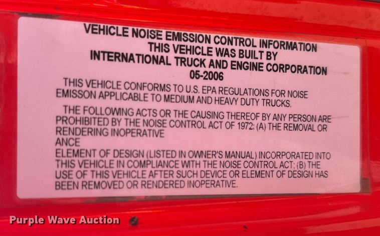 image for item ER2430 2007 International 7400 dump truck