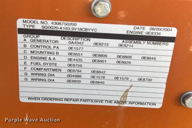 image for item ER2431 Generac 4308750200 generator
