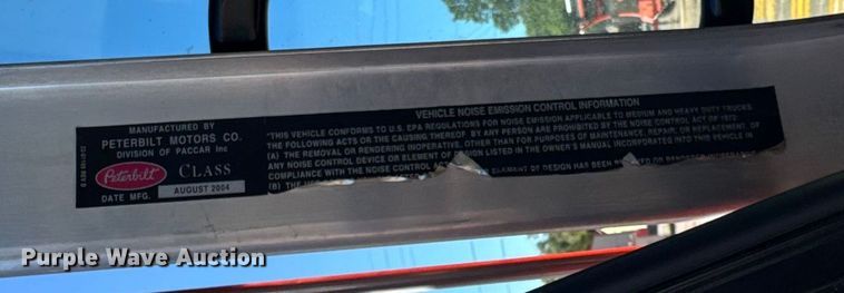 image for item ER2433 2005 Peterbilt 320 paint striper truck