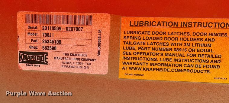 image for item ET4623 2011 Ford F250 Super Duty Crew Cab utility bed pickup truck