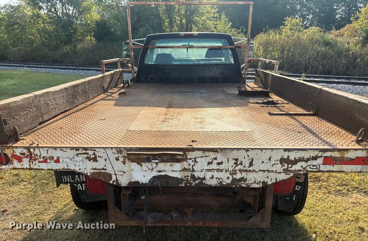 image for item DJ7818 1998 Chevrolet 3500 flatbed pickup truck