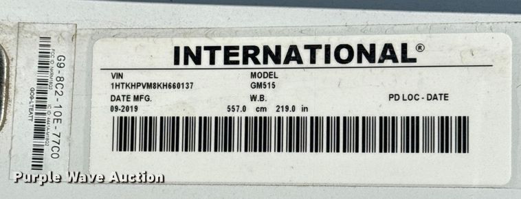 image for item DJ7821 2019 Chevy Silverado 6500HD box truck