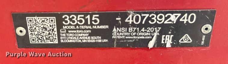 image for item DT6384 Toro aerator