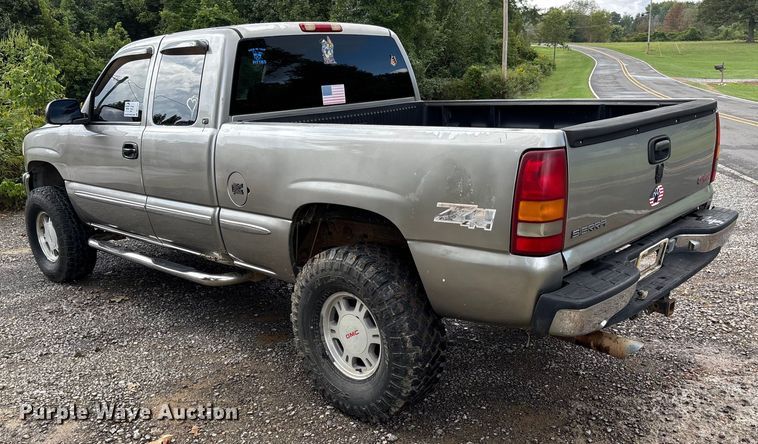 image for item DU1344 1999 GMC Sierra Ext. Cab pickup truck