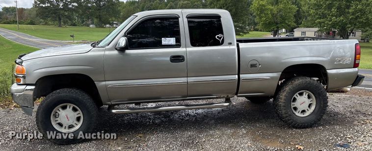 image for item DU1344 1999 GMC Sierra Ext. Cab pickup truck