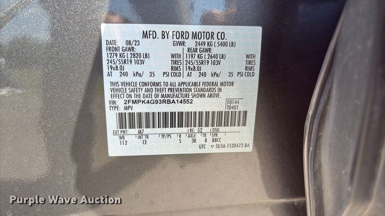 image for item DV5010 2024 Ford Edge SUV