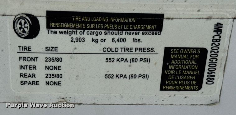 image for item DW6582 2016 MTPA enclosed cargo trailer