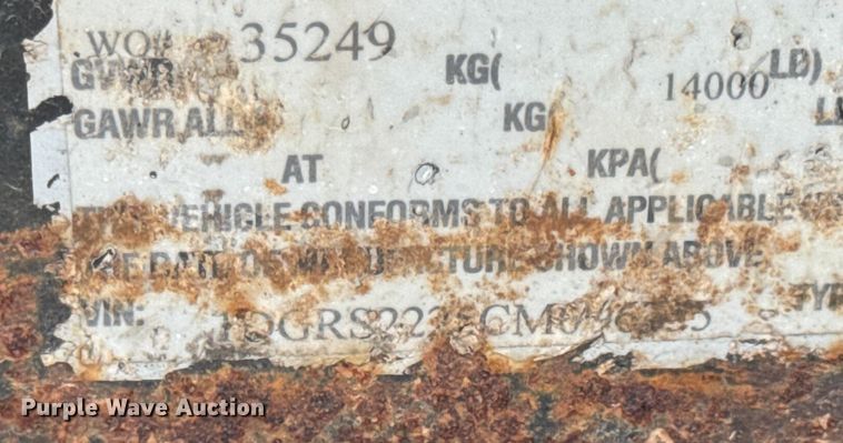 image for item DW6585 2012 Doolittle tilt deck equipment trailer