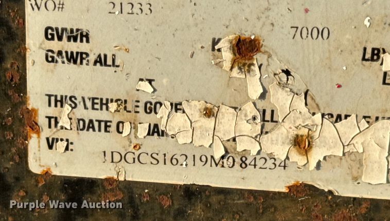 image for item DW6587 2009 Doolittle enclosed cargo trailer