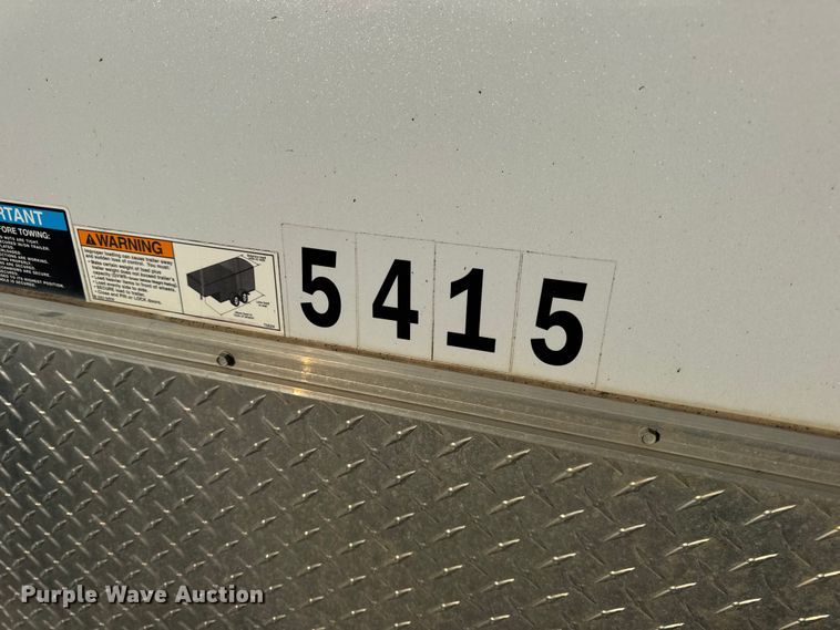 image for item DW6589 2021 Novae H9616TFTV-100 enclosed cargo trailer