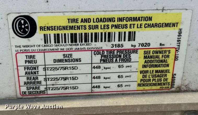 image for item DW6589 2021 Novae H9616TFTV-100 enclosed cargo trailer