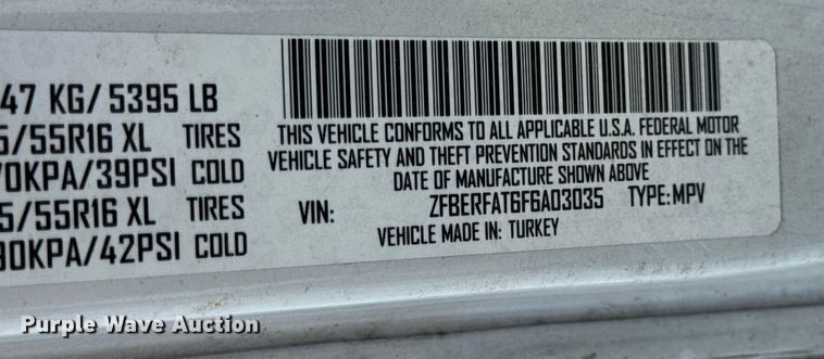 image for item DW6610 2015 RAM ProMaster City van