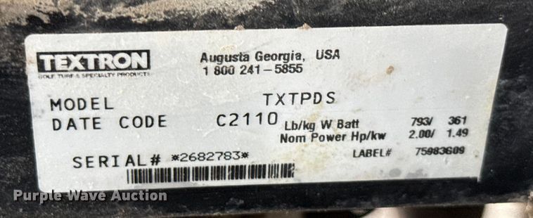 image for item DX5804 EZ-GO TXTPDS golf cart