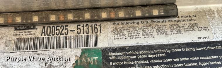 image for item DX5807 2005 Club Car golf cart