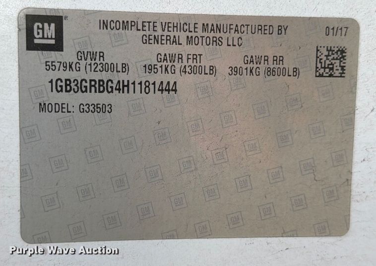 image for item DX5823 2017 Eldorado Chevrolet Express shuttle bus