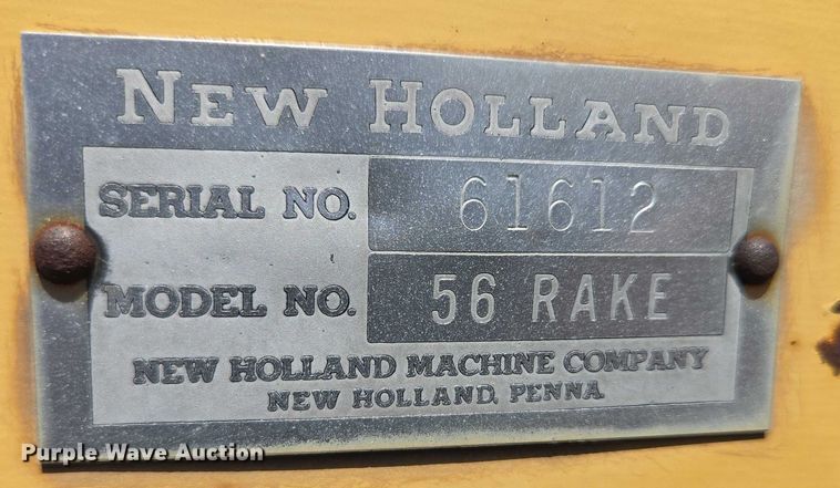 image for item DY1186 New Holland 56 hay rake