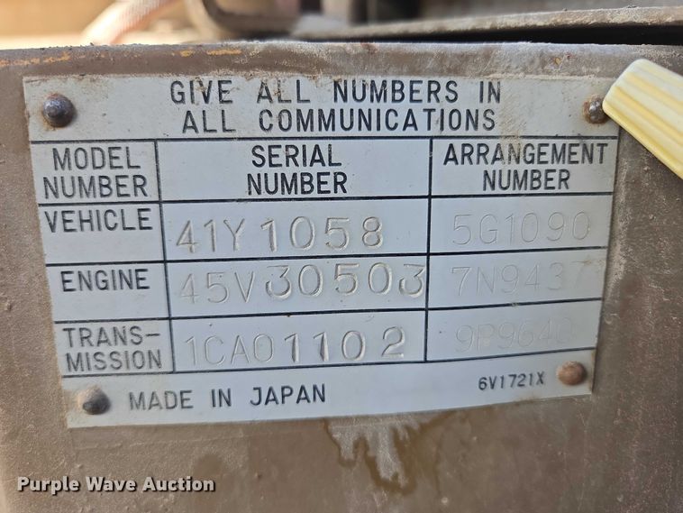 image for item DY1188 1981 Caterpillar 910 wheel loader